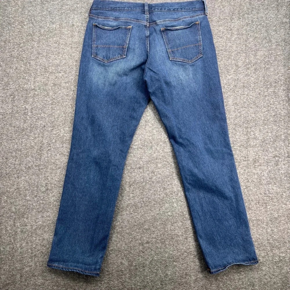 Banana Republic Premium Performance Jeans Medium Wash Straight Leg 34 Mens